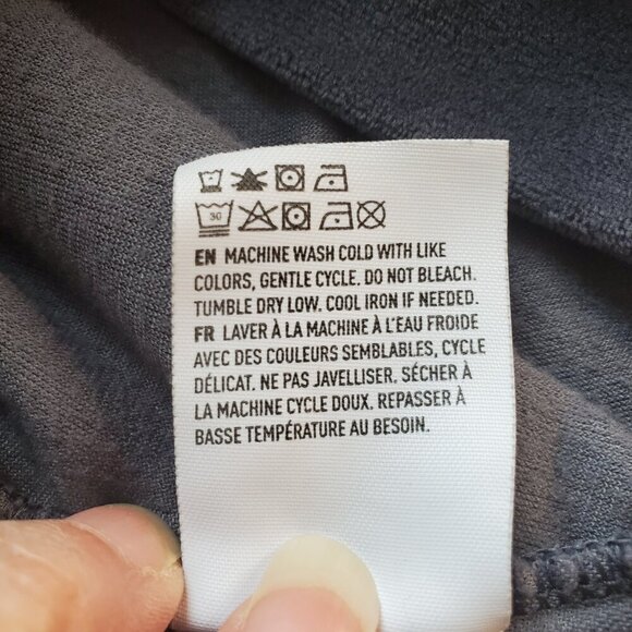 AMERICAN EAGLE SZ M  Gray Velour Sweatshirt Cozy Ever After Cropped Hoodie - Picture 8 of 9